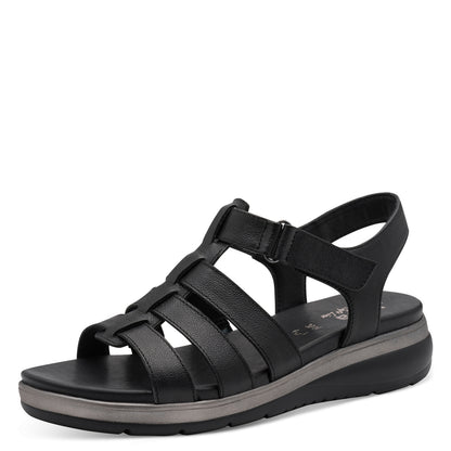 Jana Shoes 8-28710-46 001 Black Sandals