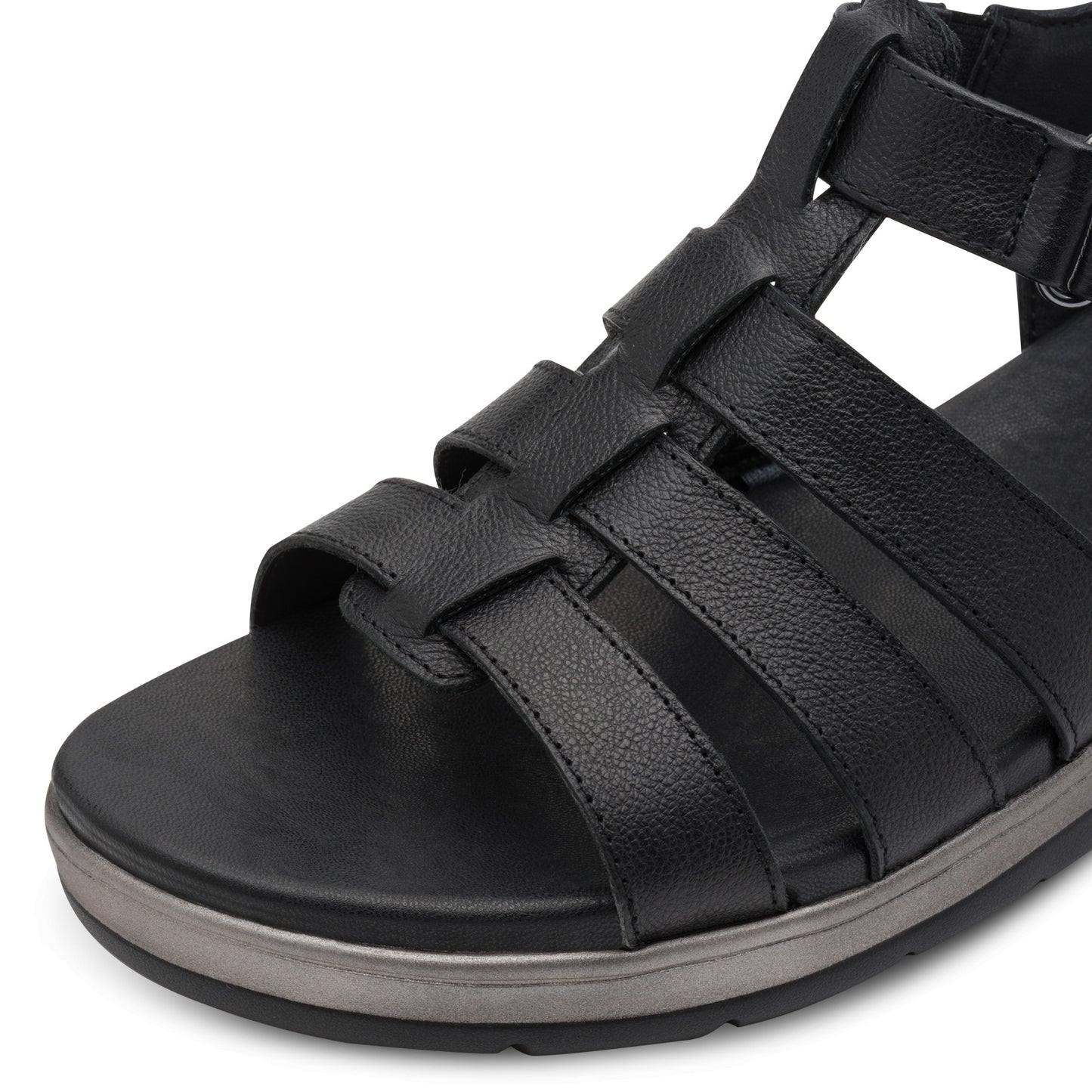 Jana Shoes 8-28710-46 001 Black Sandals