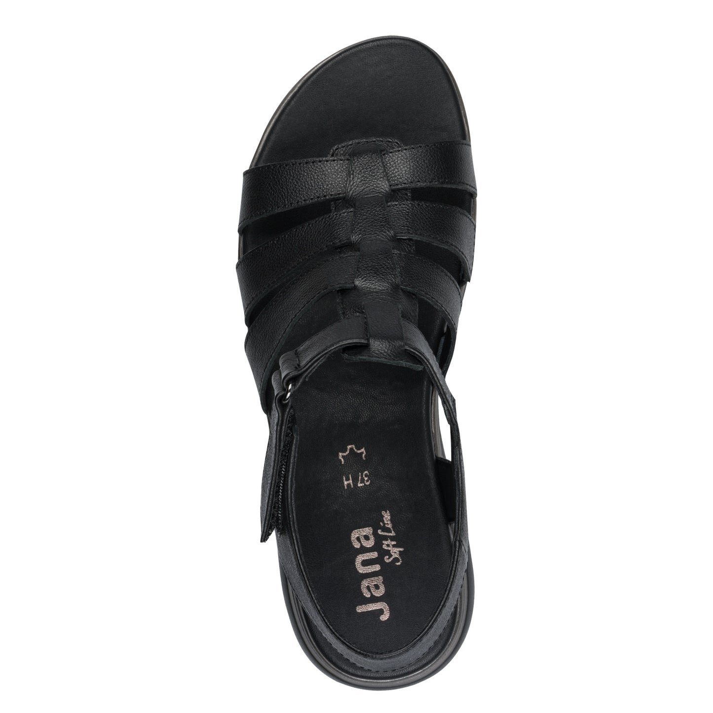 Jana Shoes 8-28710-46 001 Black Sandals