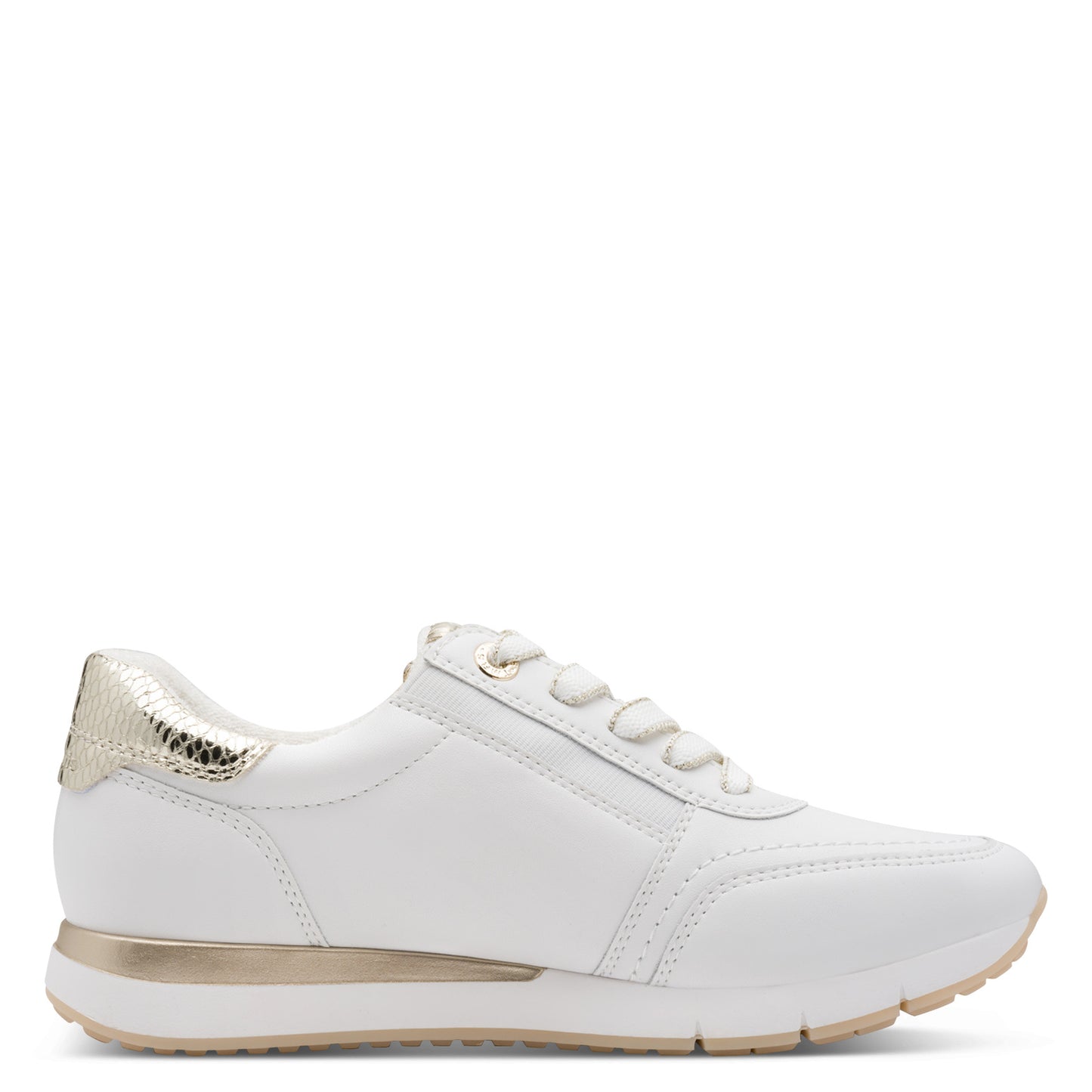 Tamaris Comfort 8-83702-42-196 White/Gold Trainers