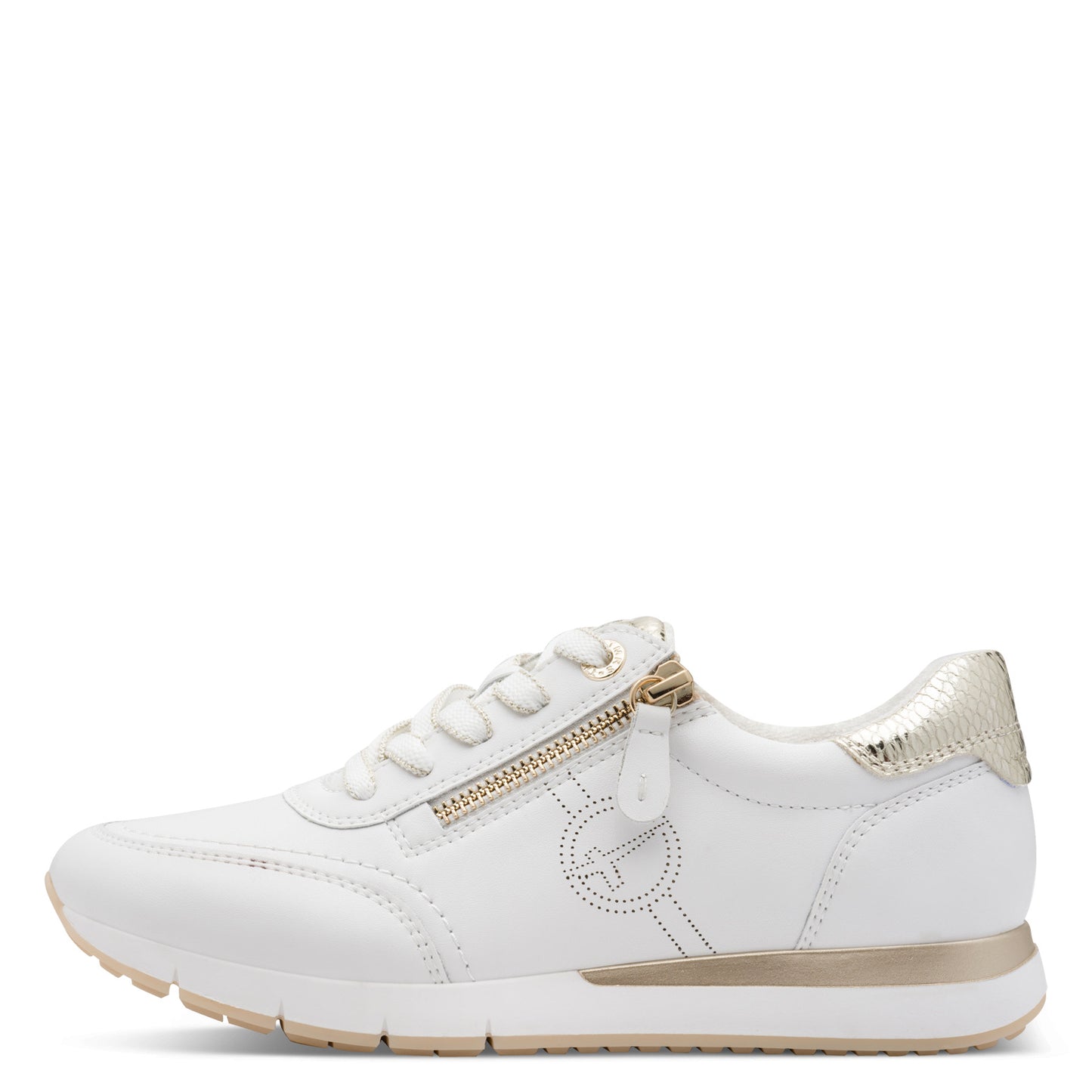 Tamaris Comfort 8-83702-42-196 White/Gold Trainers
