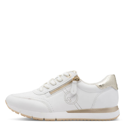 Tamaris Comfort 8-83702-42-196 White/Gold Trainers