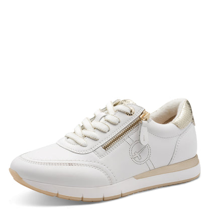 Tamaris Comfort 8-83702-42-196 White/Gold Trainers