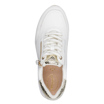 Tamaris Comfort 8-83702-42-196 White/Gold Trainers