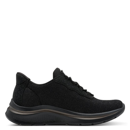 Tamaris Step-In 8-83726-45 001 H Fit Black Glitz Slip On Sneakers