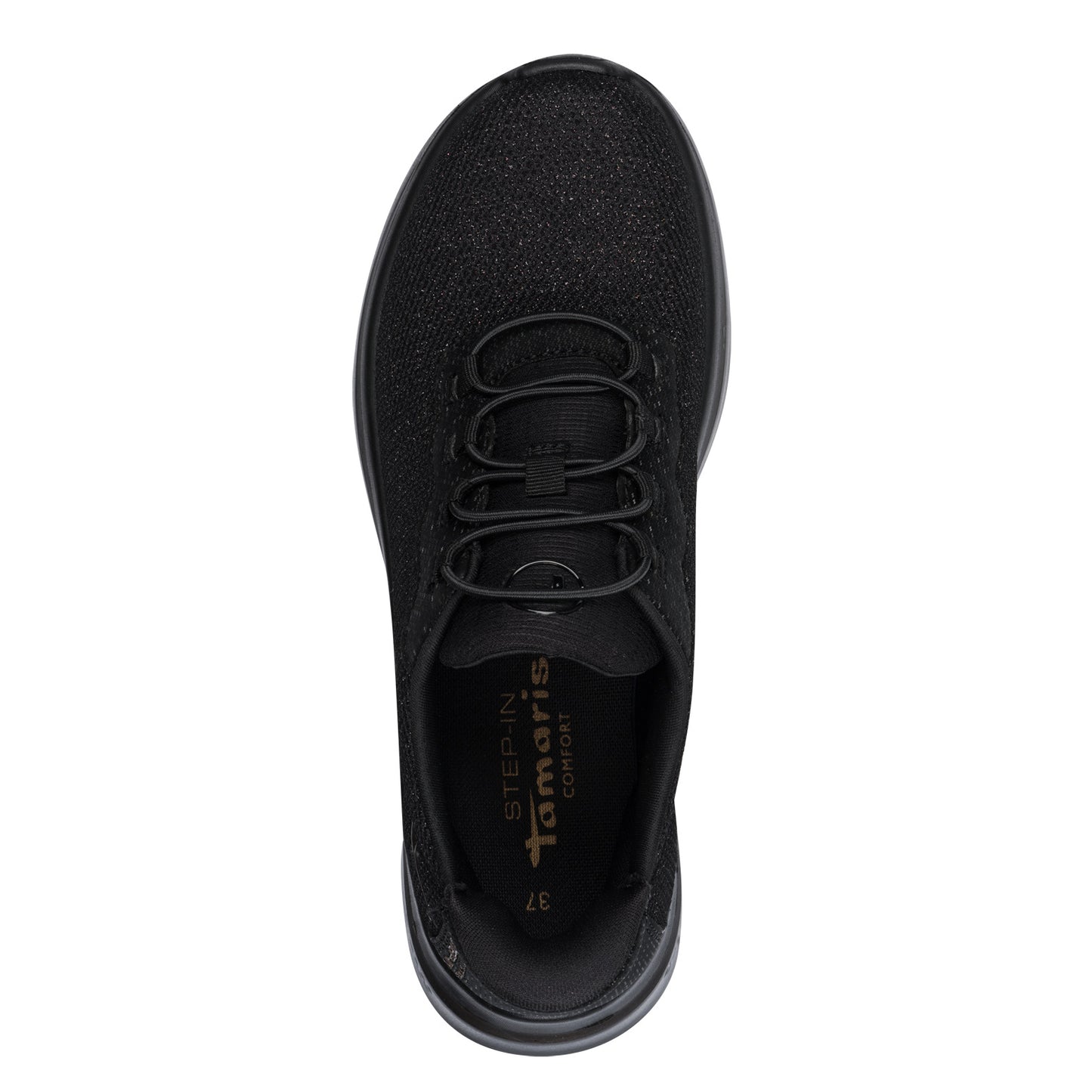 Tamaris Step-In 8-83726-45 001 H Fit Black Glitz Slip On Sneakers