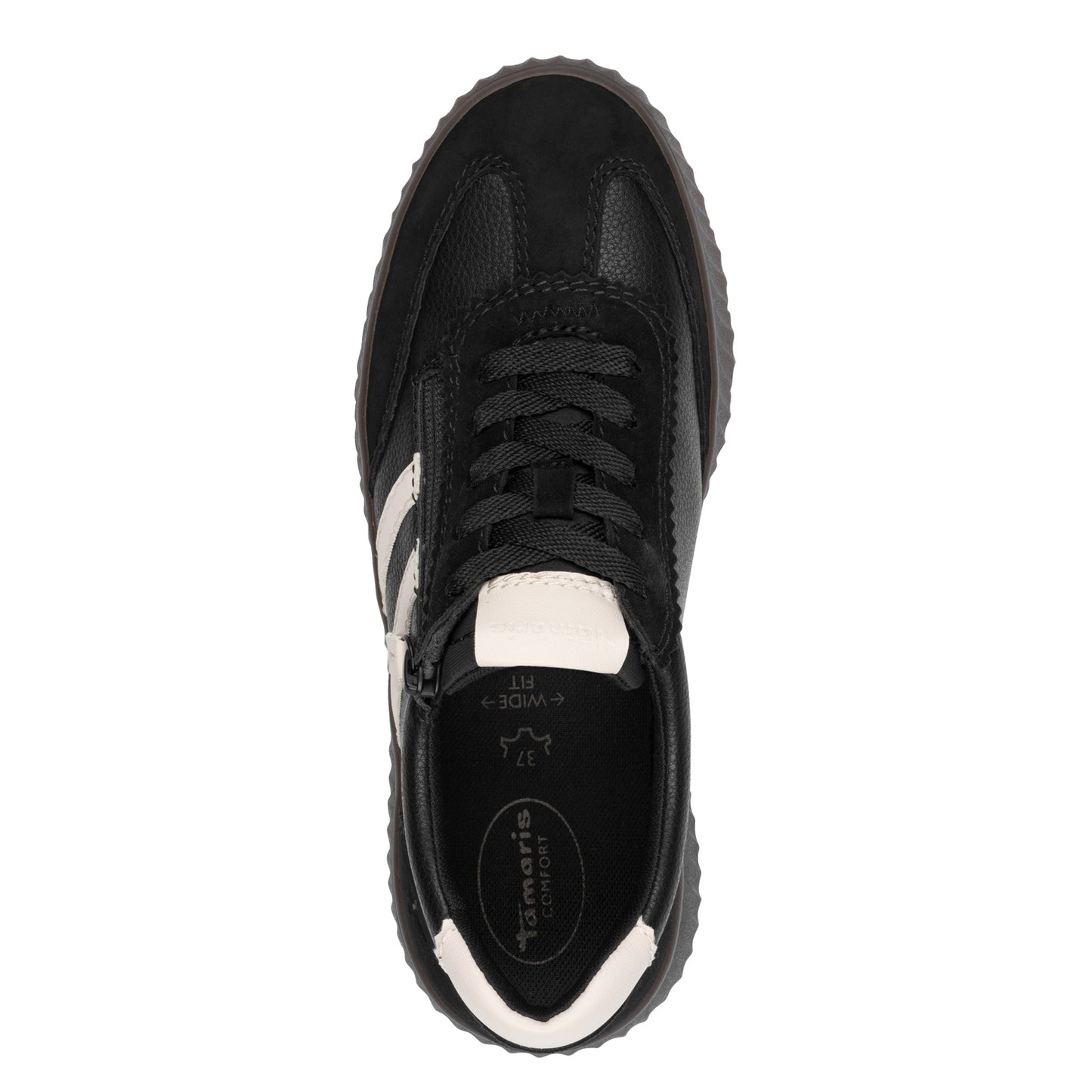 Tamaris Comfort 8-83729-45 098 H Fit Black Combi Trainers