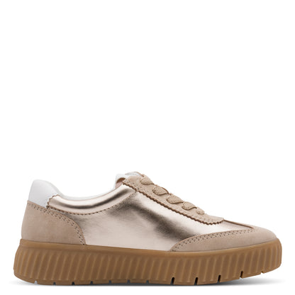 Tamaris Comfort 8-83729-45 912 Light Gold Combi Trainers