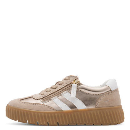 Tamaris Comfort 8-83729-45 912 Light Gold Combi Trainers
