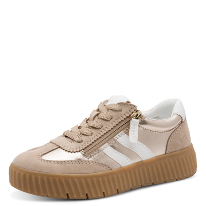Tamaris Comfort 8-83729-45 912 Light Gold Combi Trainers
