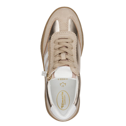 Tamaris Comfort 8-83729-45 912 Light Gold Combi Trainers