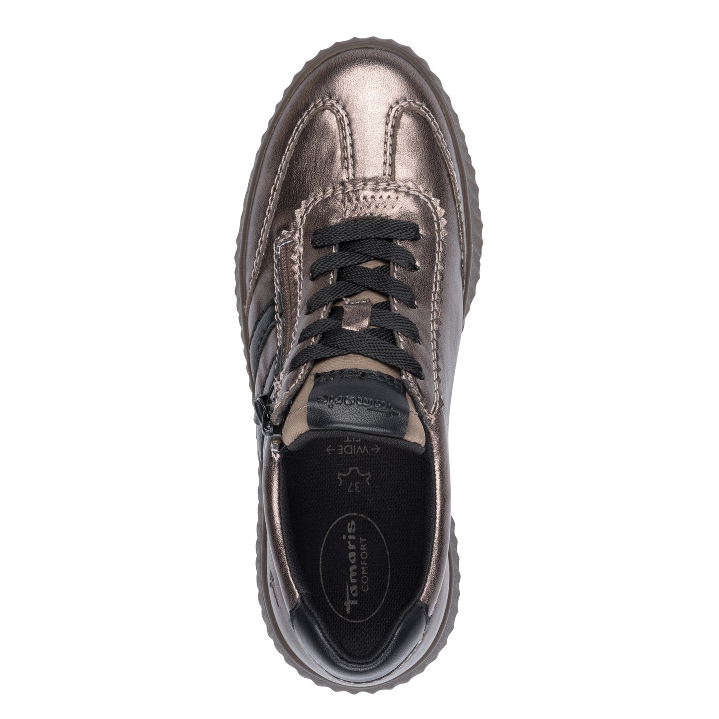 Tamaris Comfort 8-83729-45 915 H Fit Pewter Trainers