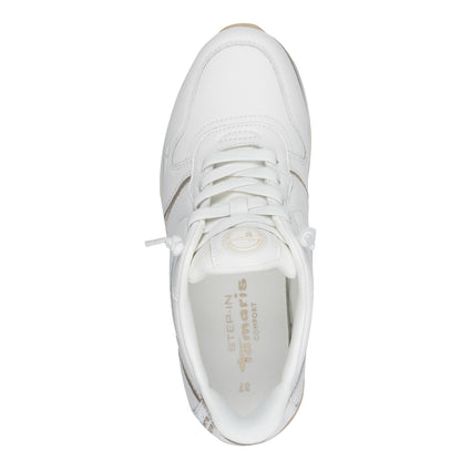 Tamaris Comfort 8-83735-46 196 White/Gold Trainers