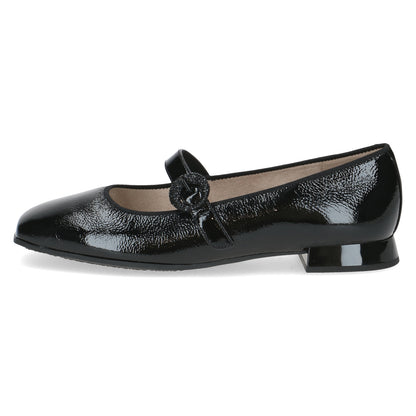 Caprice 9-22100-45 017 Black Naplak Patent Mary Jane Shoes