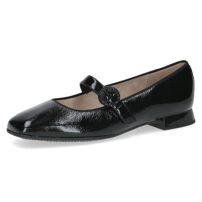Caprice 9-22100-45 017 Black Naplak Patent Mary Jane Shoes