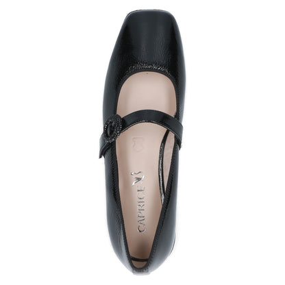 Caprice 9-22100-45 017 Black Naplak Patent Mary Jane Shoes
