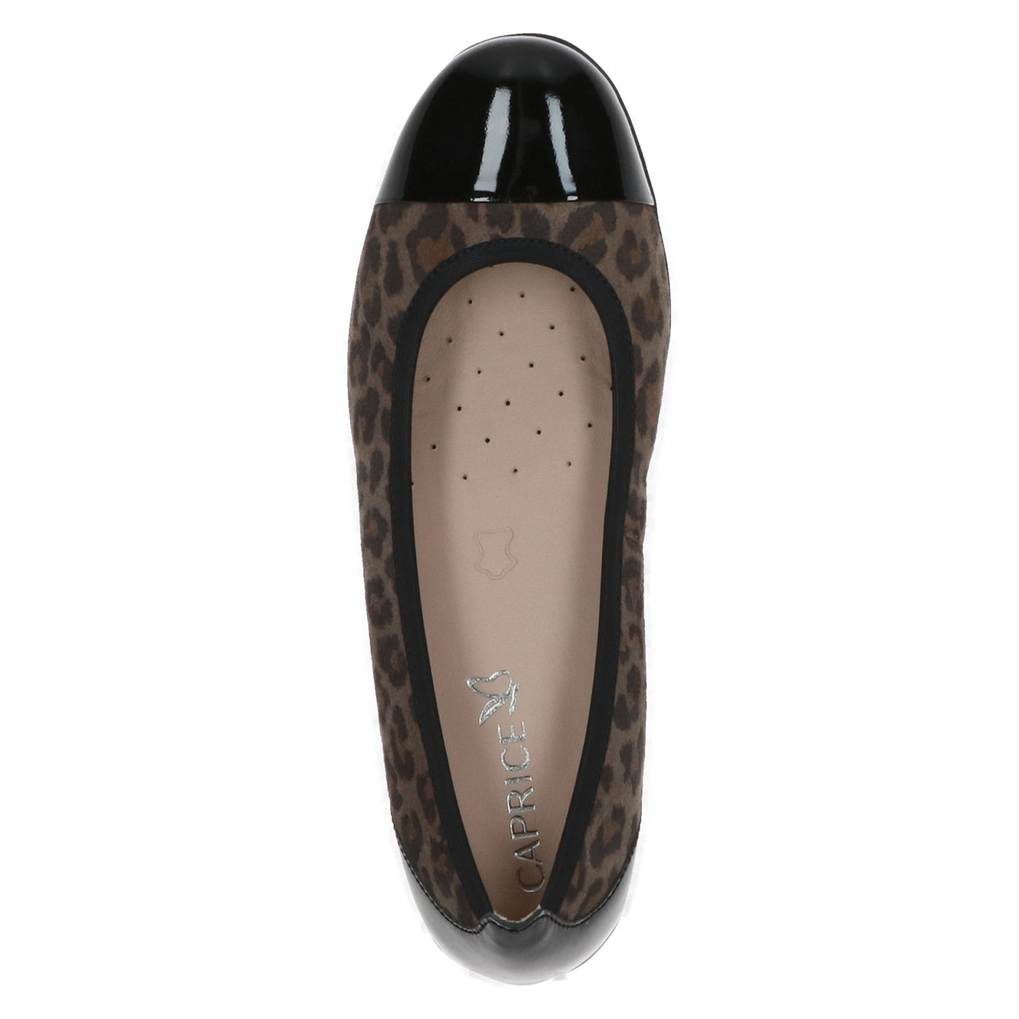Caprice 9-22103-41 011 Black Leopard Combi Slip On Pump Shoes
