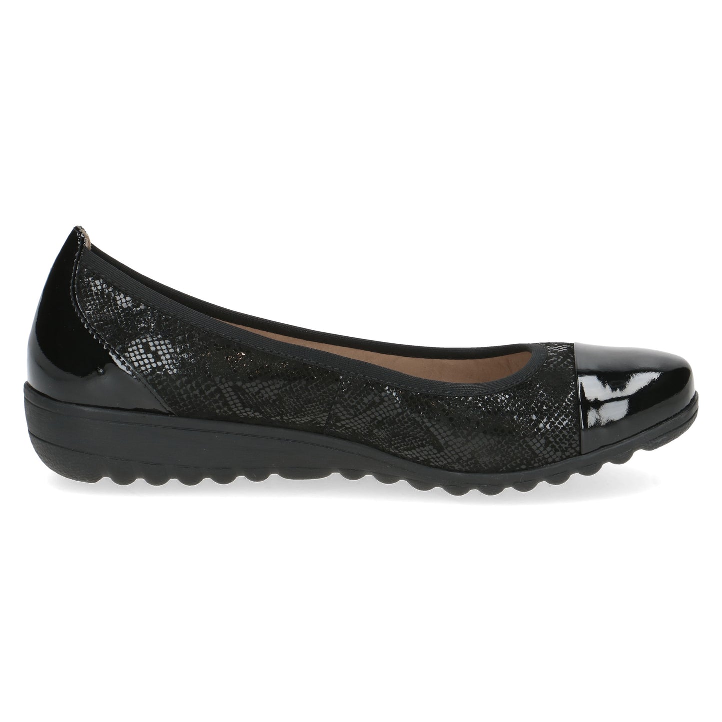 Caprice 9-22103-41-011 Black Combi Slip On Pump Shoes