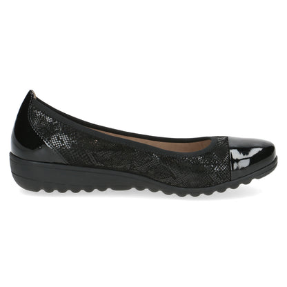 Caprice 9-22103-41-011 Black Combi Slip On Pump Shoes