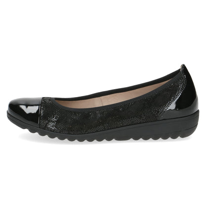 Caprice 9-22103-41-011 Black Combi Slip On Pump Shoes