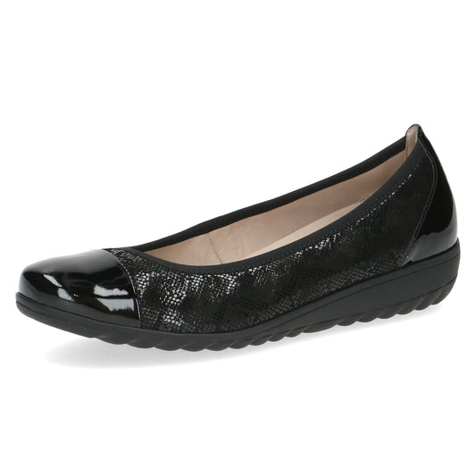 Caprice 9-22103-41-011 Black Combi Slip On Pump Shoes