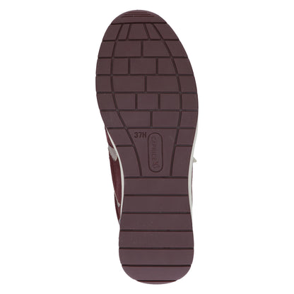 Caprice 9-23300-44 551 Bordeaux Combi H Fit Sneakers with Zip
