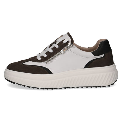 Caprice 9-23600-45 152 White & Grey Combi Trainers