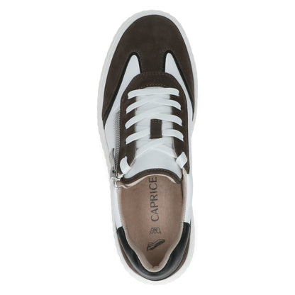 Caprice 9-23600-45 152 White & Grey Combi Trainers