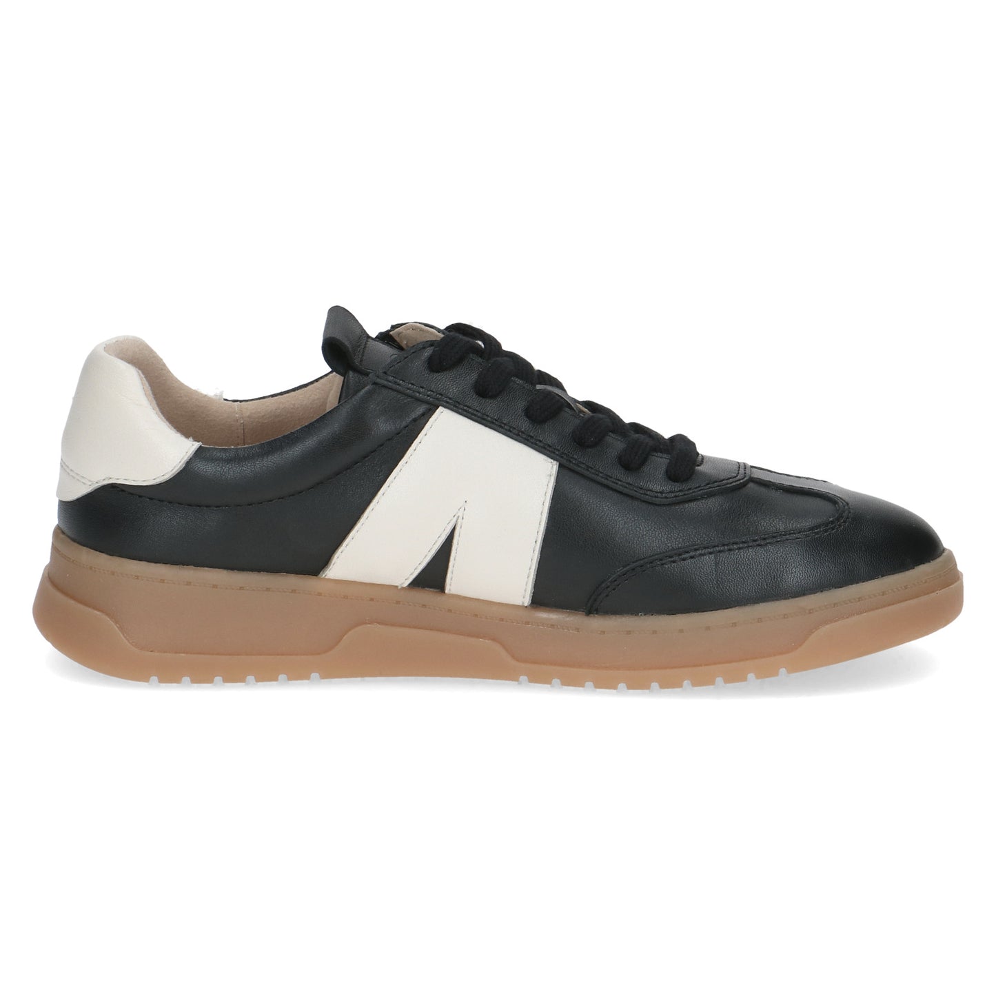 Caprice 9-23608-45 02F Black Nappa Combi Trainers