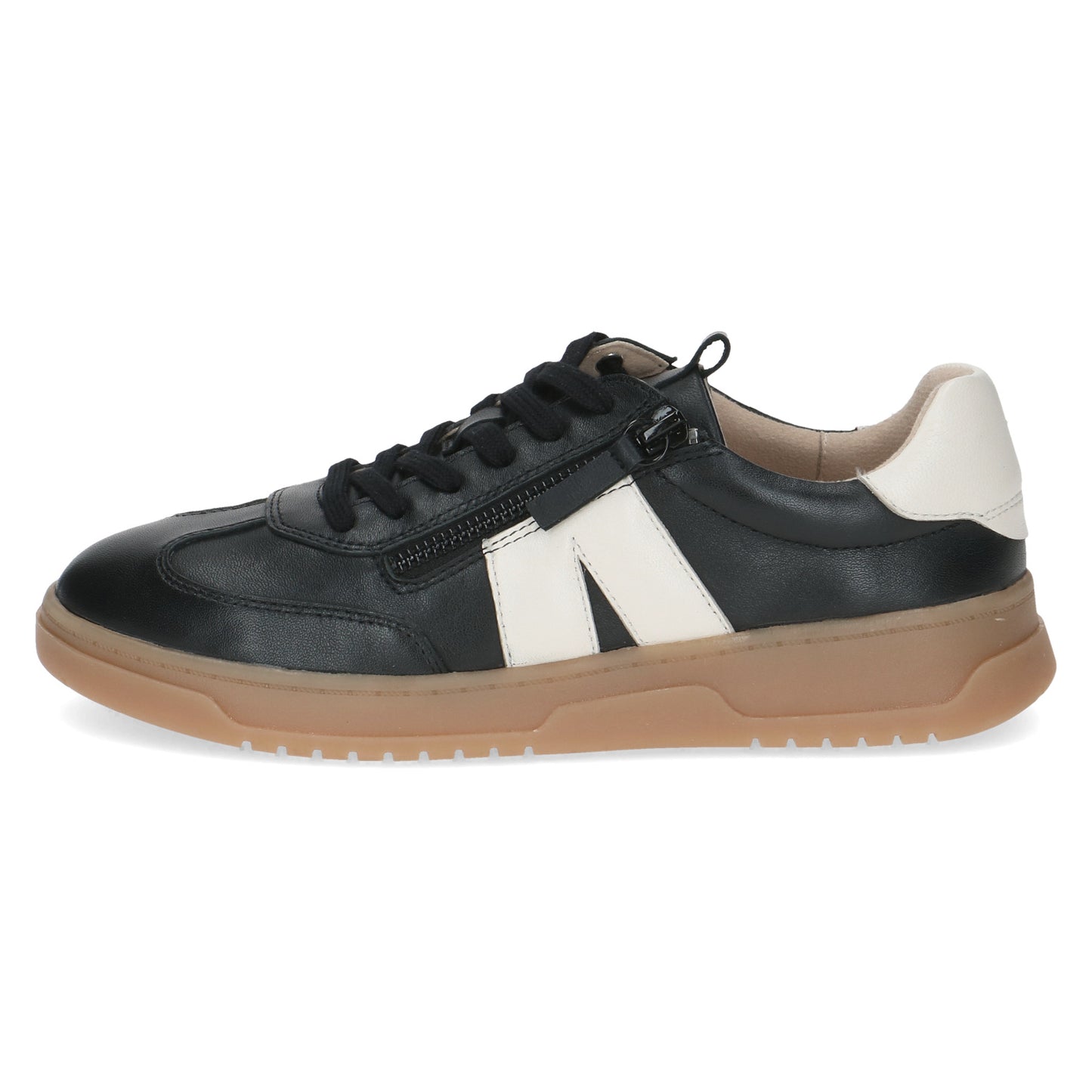 Caprice 9-23608-45 02F Black Nappa Combi Trainers