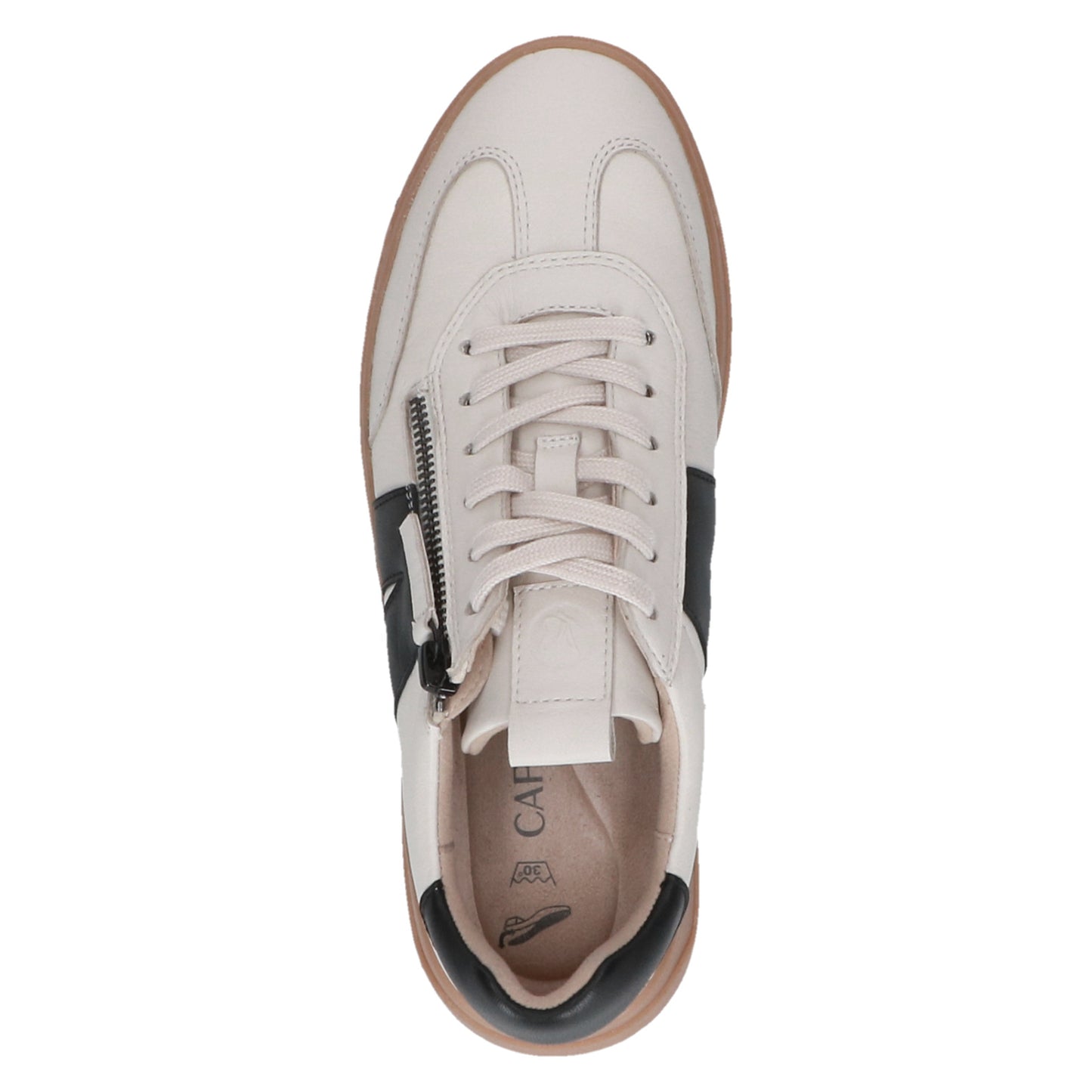 Caprice 9-23608-45 134 Off White/Black Combi Trainers