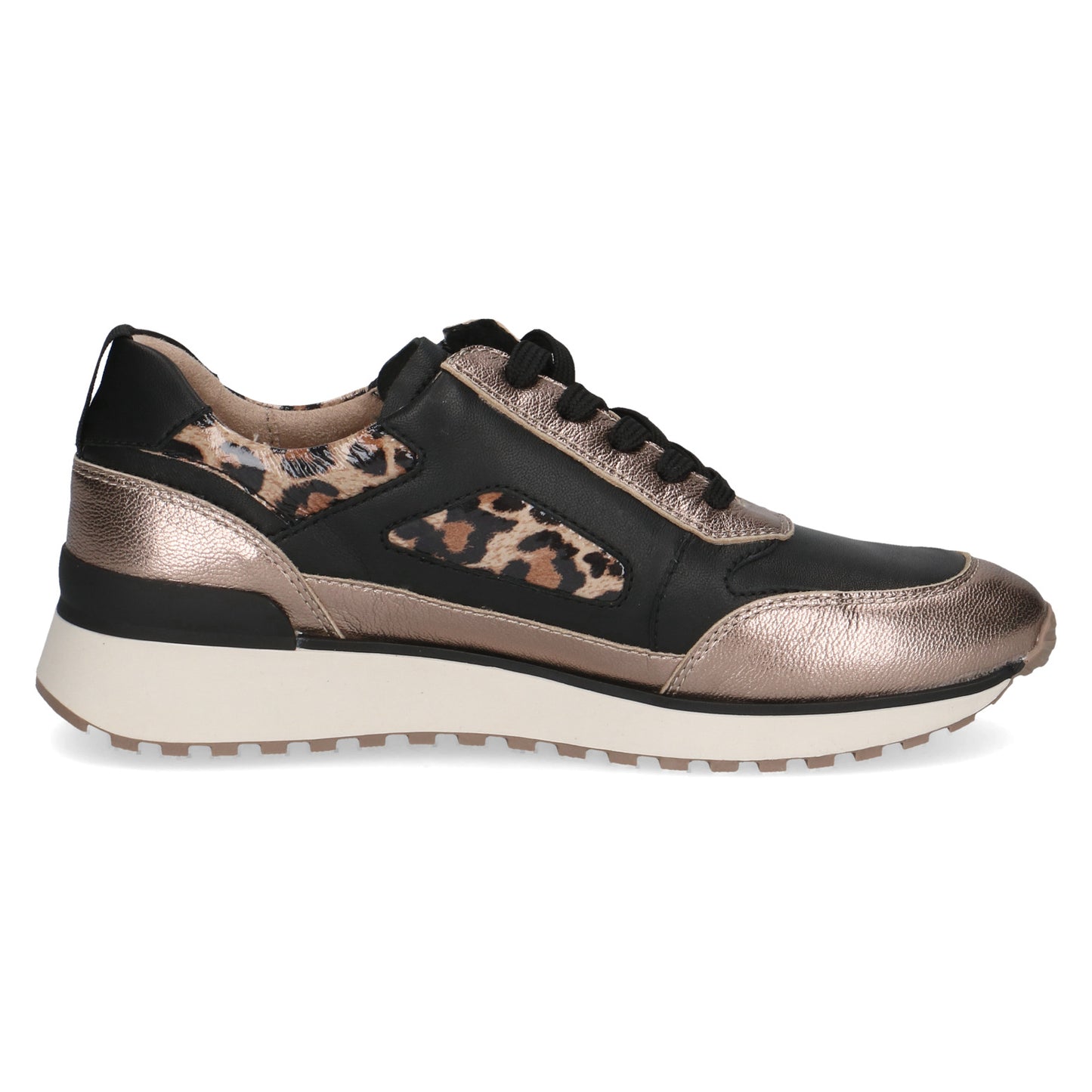 Caprice 9-23702-45 322 Taupe/Black G Fit Sneakers