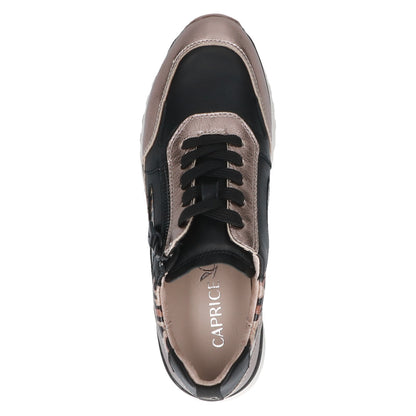 Caprice 9-23702-45 322 Taupe/Black G Fit Sneakers