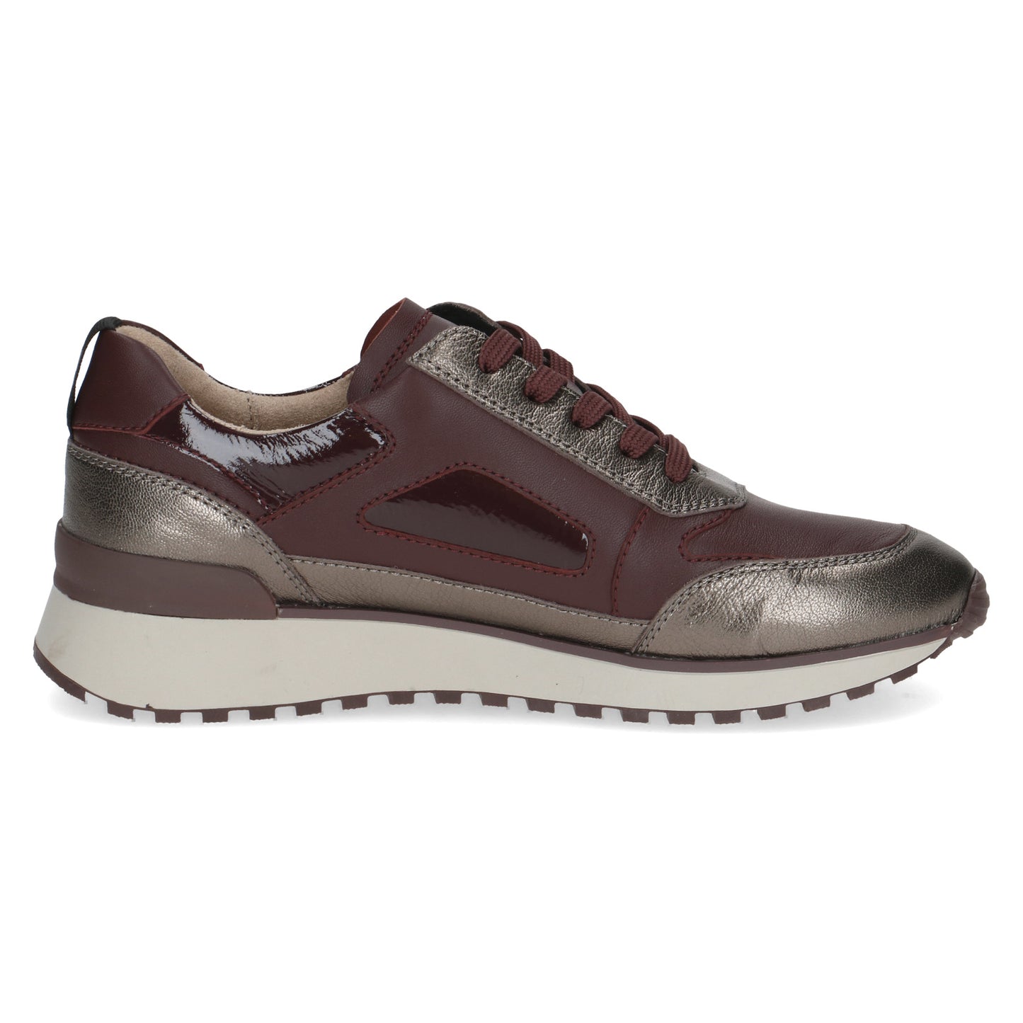 Caprice 9-23702-45 551 Bordeaux Burgundy Combi Sneakers