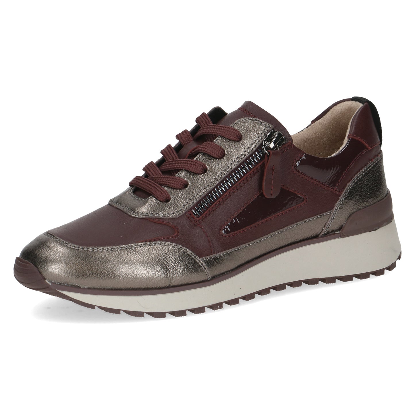 Caprice 9-23702-45 551 Bordeaux Burgundy Combi Sneakers