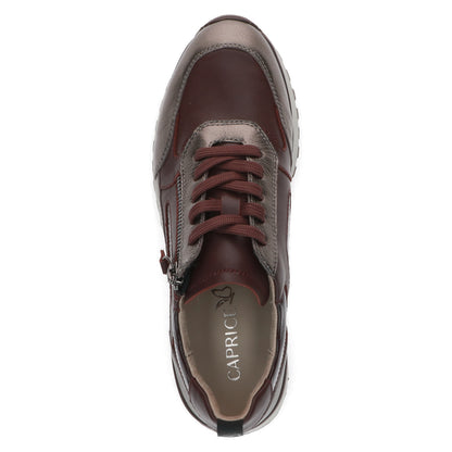 Caprice 9-23702-45 551 Bordeaux Burgundy Combi Sneakers