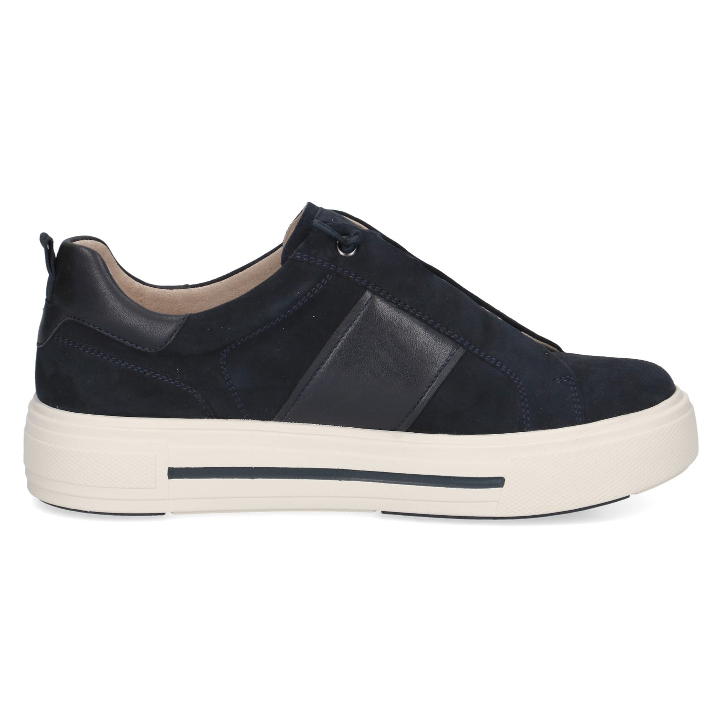 Caprice 9-23731-45 857 Navy Suede Combi G Fit Sneakers