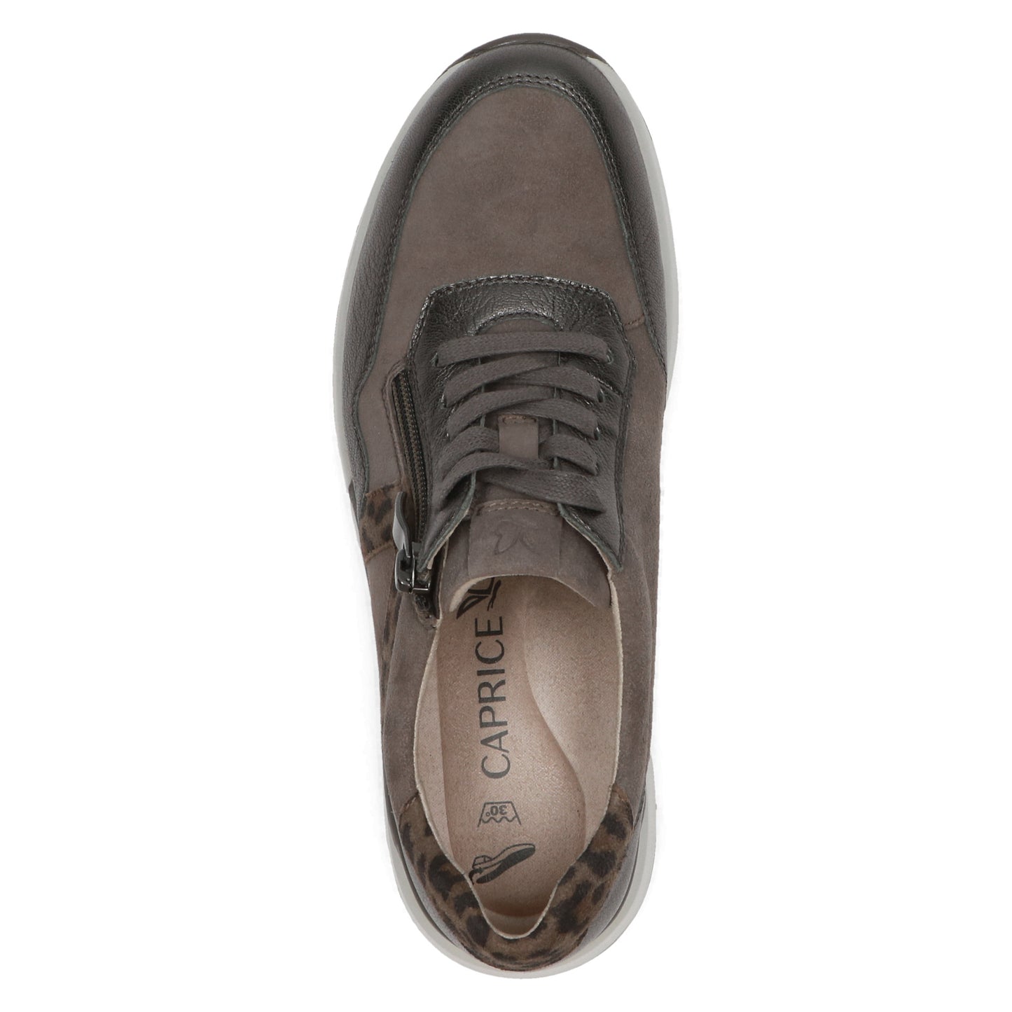Caprice 9-23737-45 345 Taupe Grey Combi Sneakers