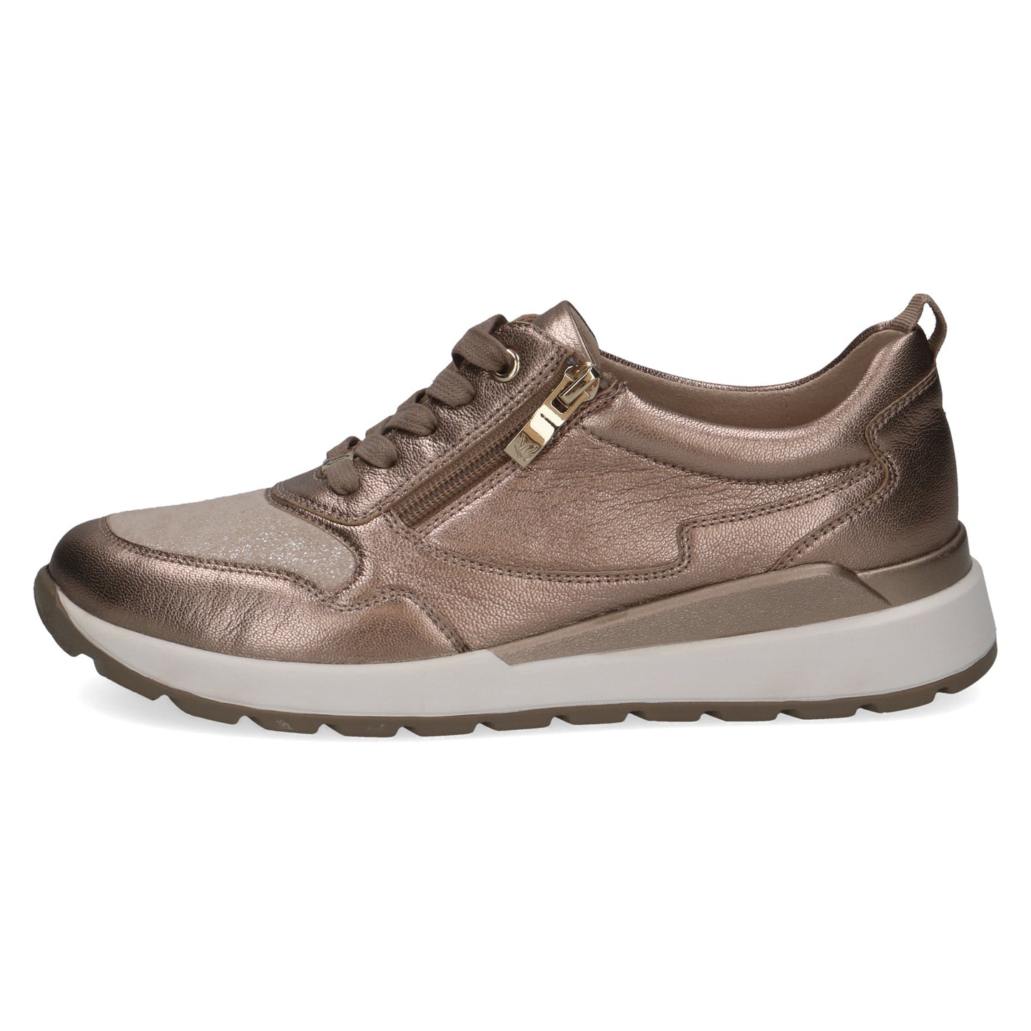 Caprice 9-23760-46 366 Taupe Metallic Combi Trainers