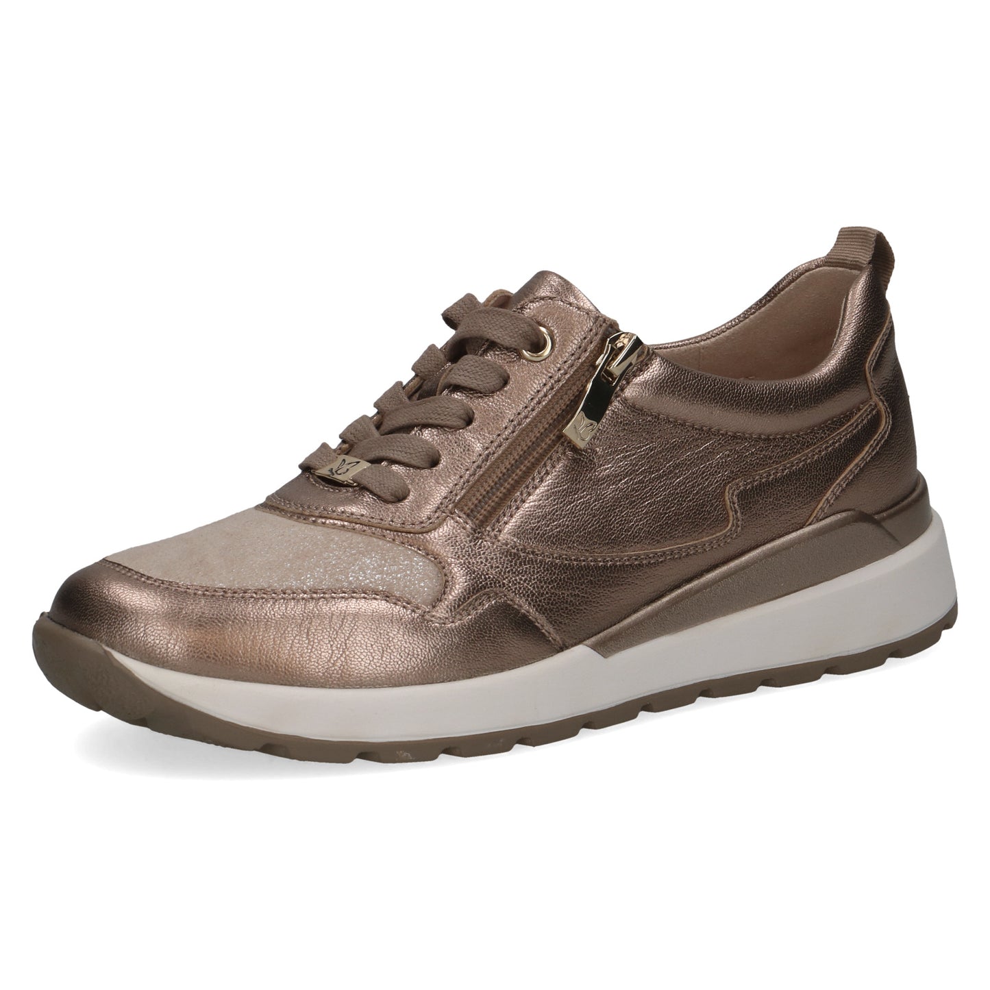 Caprice 9-23760-46 366 Taupe Metallic Combi Trainers