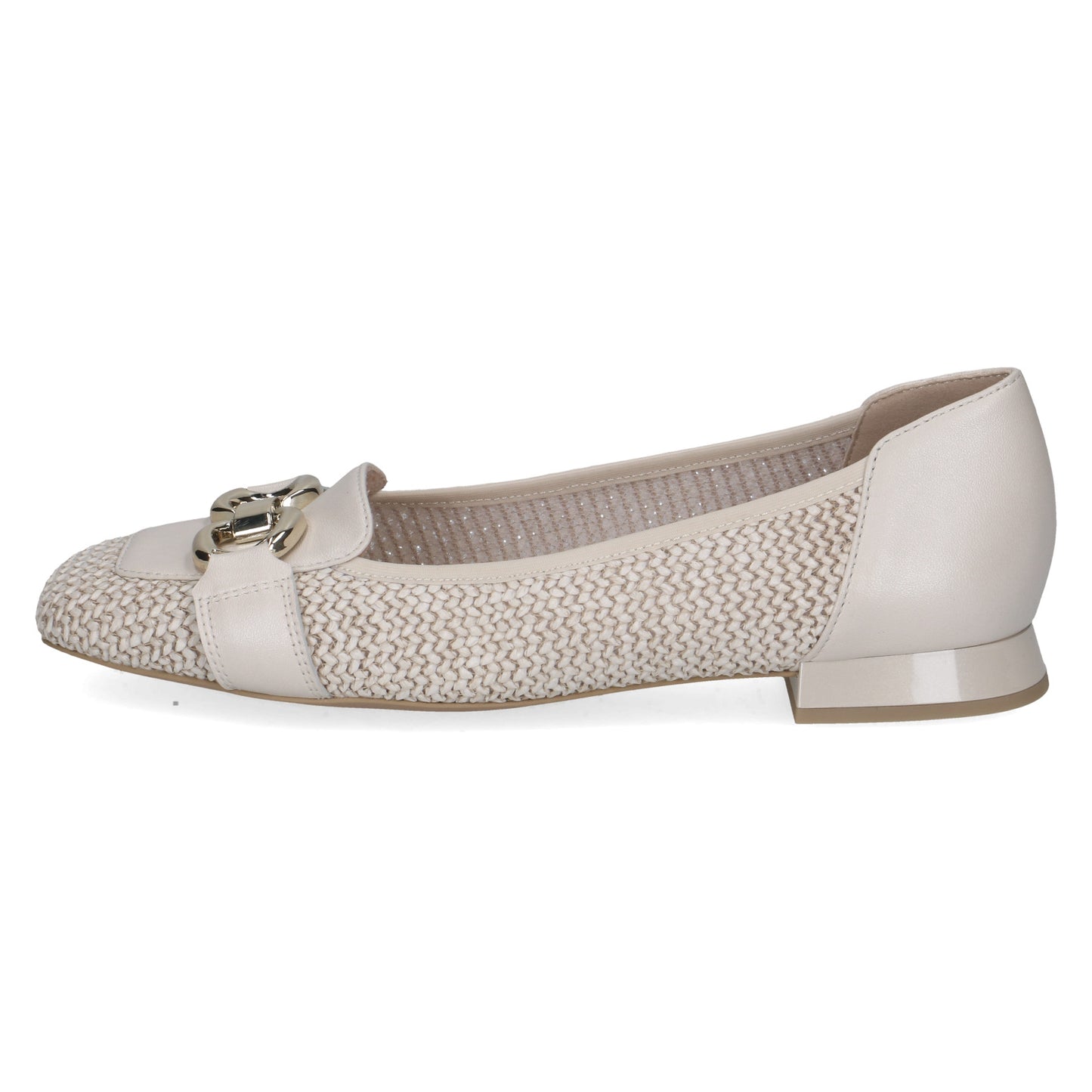 Caprice 9-24201-46 199 Off White & Beige Combi G Fit Slip On Shoes