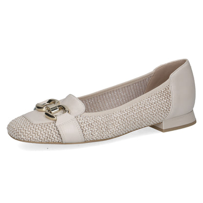 Caprice 9-24201-46 199 Off White & Beige Combi G Fit Slip On Shoes