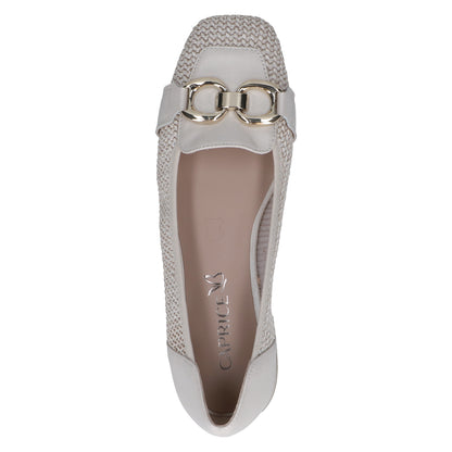 Caprice 9-24201-46 199 Off White & Beige Combi G Fit Slip On Shoes