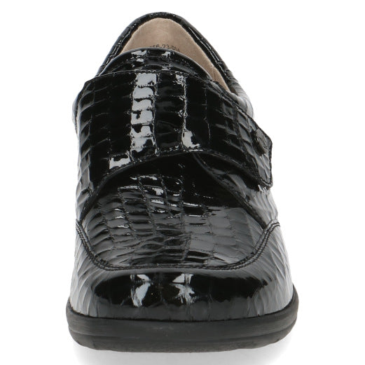 Caprice 9-24656-43-014 Black Croc Velcro Shoes