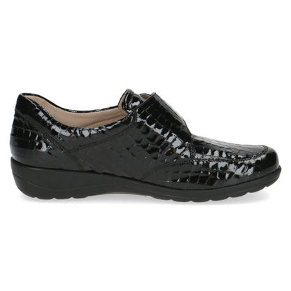 Caprice 9-24656-43-014 Black Croc Velcro Shoes