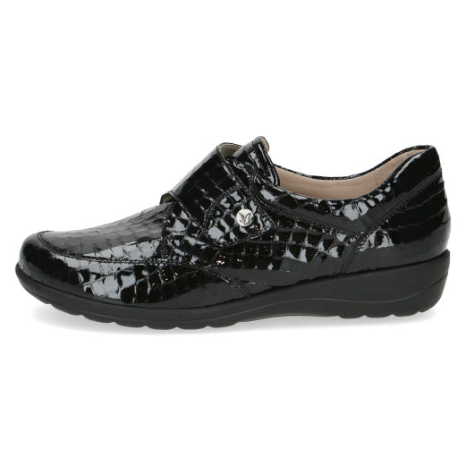Caprice 9-24656-43-014 Black Croc Velcro Shoes