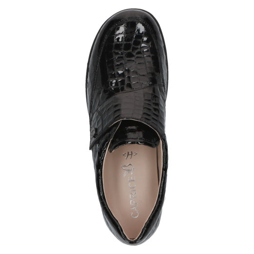 Caprice 9-24656-43-014 Black Croc Velcro Shoes