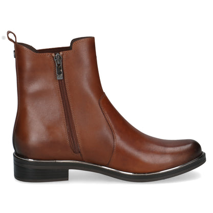 Caprice 9-25304-41 303 Cognac Tan Nappa Ankle Boots