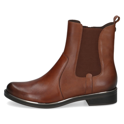 Caprice 9-25304-41 303 Cognac Tan Nappa Ankle Boots