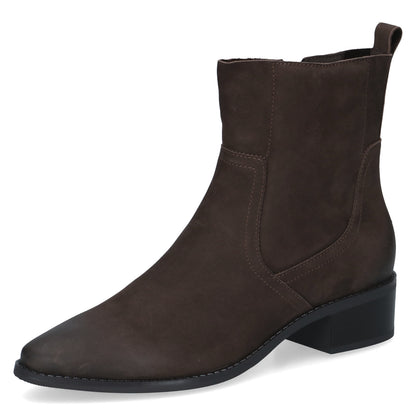 Caprice 9-25310-47 344 Dark Brown Nubuck Ankle Boots